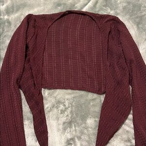 Elegant Burgundy Women's Sweater